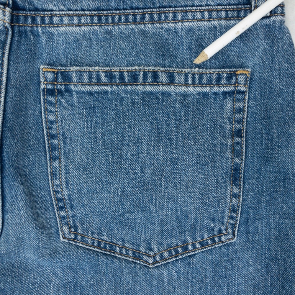 Gap Barrel High Rise Jeans Womens Size 27 4R Indigo Blue Denim Tapered Leg - Picture 11 of 16
